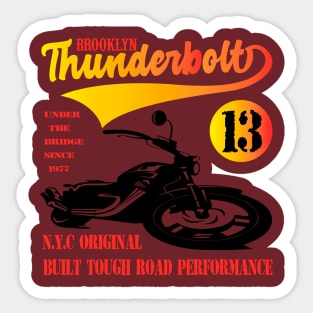 brooklyn thunderbolt Sticker